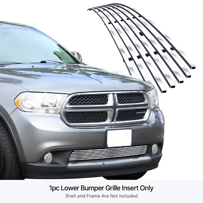 Se adapta a Dodge Durango 2011-2013 parachoques inferior acero inoxidable plata billet rejilla inserto Foto 1 de 4