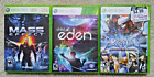 Xbox 360 Assorted Game Lot Bundle 3 Games Child Of Eden Mass Effect Blazblue