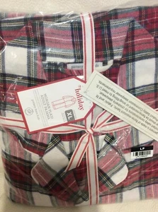 Pottery Barn Kids Morgan Plaid Adult Teen Flannel Holiday Pajama PJ Set NWT! XL - Picture 1 of 1