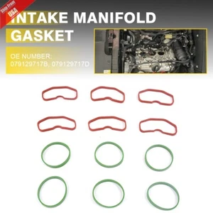 Intake Manifold Gasket Set w/ 6xLower Gaskets for AUDI A4 Quattro A5 Quattro A6 - Picture 1 of 10