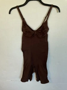 SKIMS MID THIGH BODYSUIT IN BROWN WOMENS SIZE 2XL XXLARGE NWOT - Picture 1 of 3