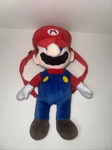 Mochila Super Mario Bros Peluche Cremallera 15" Pulgadas - Bolso Rojo Bioworld Nintendo - Imagen 1 de 5