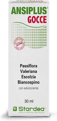 Ansiplus Gocce | Integratore Alimentare | Passiflora | Valeriana | Escolzia - Immagine 1 di 4