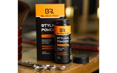 Black Red Styling Powder Wax Haarpuder 20g Shake & Style VOLUMIZING MATTE DESIGN - Bild 1 von 3