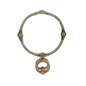 14kt Gelbgold und Diamant 25mm Kreis Kompass Anhänger - Bild 1 von 6