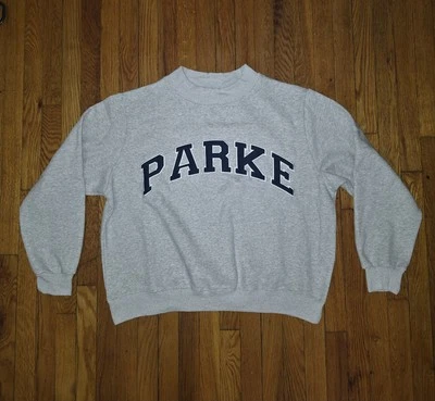Parke Varsity Mockneck  Grey + Navy Size L/XL - Image 1 of 4