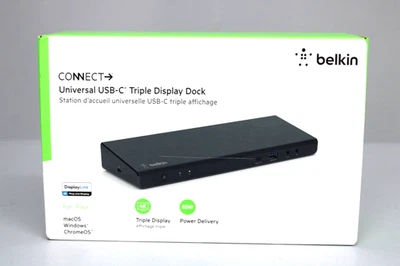 Belkin Connect Universal USB-C-Dock, HDMI/DP/USB-A/USB-C PD, schwarz INC007vfBK - Bild 1 von 3
