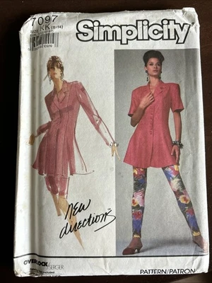 Simplicity Pattern 7097 Misses Skirt, Leggings And Tunic Sz 8-14 - Image 1 of 3