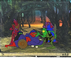 WIZARDS ANIMATION ART: ORIGINAL RALPH BAKSHI PRODUCTION CELS + Free Autograph - Bild 1 von 1