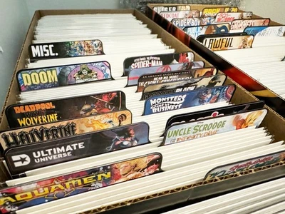 THIRD ARC SHOP Custom Comic Divider Labels, Marvel, DC, Image, Comic Book, Label Comic tab