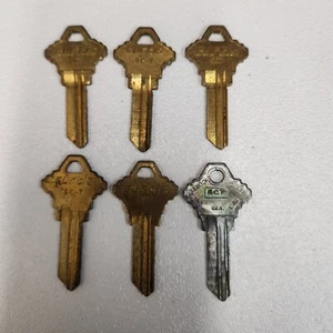 Lot of ( 6 ) Curtis Key Blanks SC7 / 1145F 5-Pin Schlage Keys - Picture 1 of 2