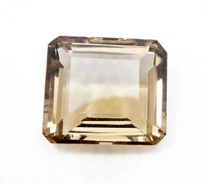 Natural EGL Certified Emerald cut 36.30 Ct Smoky Quartz Loose Gemstone y395 - Picture 1 of 7