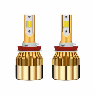 H4 HB2 LED Headlight Kit 3000K/6000K Dual Color Hi/Low Beam Bulb 8000LM Lamp - Image 1 of 4