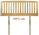 6Ft Super King 100% Genuine Solid Oak Headboard Bedhead End.Oak Wood Wooden,