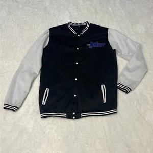 Batman The Joker Ouija Board Sane Crazy Design Letterman Jacket Black/White - Picture 1 of 11