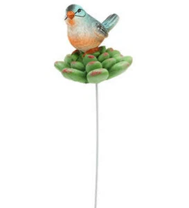 Blue Bird Garden Plant Stakes Set of 3 Indoor Outdoor Garden Decor 13 inch - Picture 1 of 1