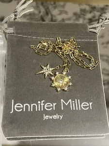 Jennifer Miller Jewelry | Starburst MultiCharm Gold Link Necklace | New with Bag - Picture 1 of 6