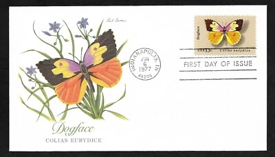 #1714 13c Butterflies - Dogface -  Fleetwood FDC - Image 1 of 2