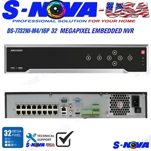 Hik ORIGINAL 8K NVR 32CH 16PoE 32MP DS-7732NI-M4/16p 4SATA(UP TO 40TB HDD)H.265+ - Picture 1 of 5