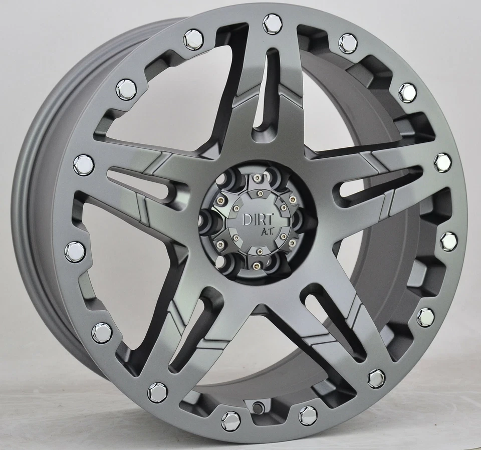 Dirt D66 9x17 6x114,3 Felgen + Reifen BF Goodrich KO2 265/70/17 für Navara X250 - Bild 1 von 1