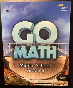 GO MATH!: STUDENT INTERACTIVE WORKTEXT GRADE 6 2014 By Holt Mcdougal *BRAND NEW* - Picture 1 of 2