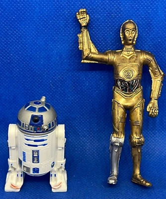 Lot 2 Figurines STAR WARS Droid C-3PO c3po R2D2 LucasFilm 2004 Ltd & TM CHINA - Photo 1/4
