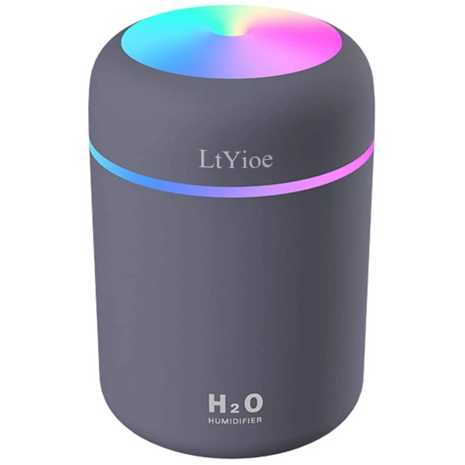 Ltyioe Colorful Cool Mini Humidifier USB Personal Desktop for Car Office Room