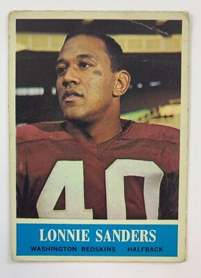 1964 Philadelphia Football #193 Lonnie Sanders (Redskins) 124E - Image 1 of 2