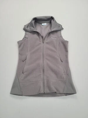 Columbia Vest Womens Extra Small Gray Fleece Full Zip Casual Comfort Stylish - Image 1 of 4