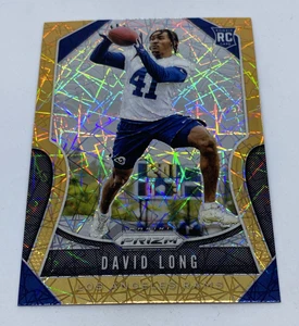 David Long 2019 Prizm Gold Lazer Rookie RC #386 LA Rams - Picture 1 of 2