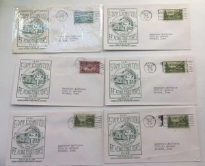 Lot of 6 READING STAMP COLL CLUB BERKS COUNTY HISTORICAL SOCIETYON Cover 1951 - Picture 1 of 4