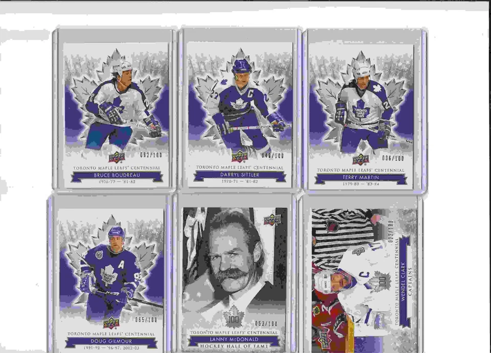 2017-18 TORONTO MAPLE LEAFS CENTENNIAL Wendel Clark  GOLD CARD /100 #107 - Image 1 of 1