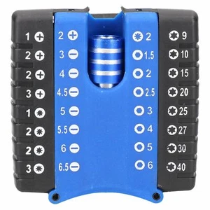 33 piezas destornillador brocas de alimentación ranuradas hexagonales Pozi Phillips Torx + accesorio de taladro - Imagen 1 de 1
