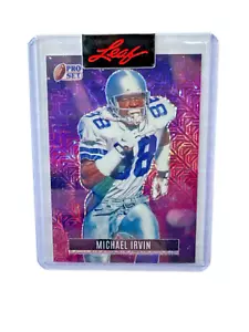 Factory Sealed MICHAEL IRVIN 2023 Leaf Pro Set Metal Pre-Production Proof 1/1 🏈 - Picture 1 of 4