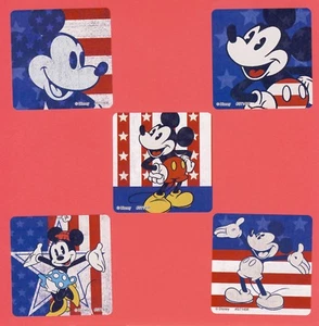 15 pegatinas grandes Mickey Mouse 4 de julio - patrióticas - Minnie Mouse - Imagen 1 de 1