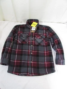 Freedom Foundry Boys Super Plush Flannel Burgundy/Grey/White - SMALL - NWT - Picture 1 of 5
