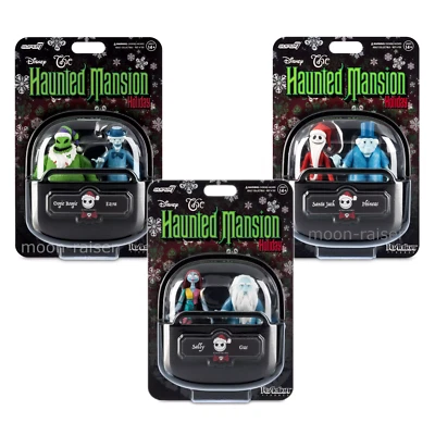 Juego de figuras de acción Super7 Disney The Haunted Mansion Pesadilla antes de Navidad Foto 1 de 4