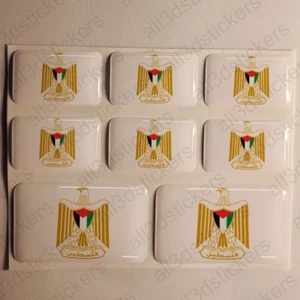 Pegatina Palestina Resina Cúpula Pegatinas Palestina Escudo de Armas 3D Vinilo Adhesivo - Imagen 1 de 1