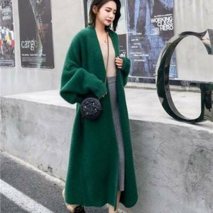 Cashmere Cardigan Sweaters Green for 