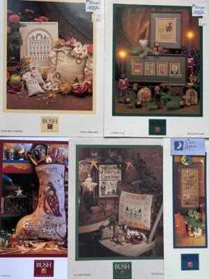 Shepherd's Bush Lot of 5 Cross Stitch Patterns Samplers Christmas - Image 1 of 4