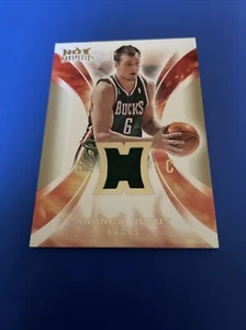 Andrew Bogut 2008-09 Fleer Hot Prospects Jersey Card HM-AB Bucks - Picture 1 of 2