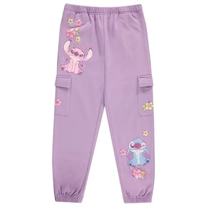 DISNEY Girls Lilo and Stitch Cargo Jogger Sweatpants-Stitch Cargo Sweatpants... - Picture 1 of 7