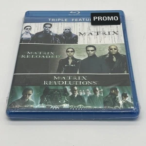 MATRIX TRIPLE FEATURE BLU RAY Matrix Matrix Reloaded Matrix Revolutions FastShip - Picture 1 of 2