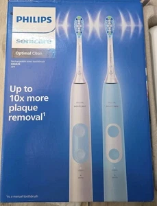 Cepillo de dientes eléctrico recargable Philips Sonicare Optimal Clean paquete de 2 hx6829/77 - Imagen 1 de 8