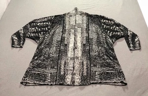 Nic & Zoe Strickjacke Damen XL Abstrakt Geometrisch Feminin Boho Artsy Hippie Retro - Bild 1 von 9