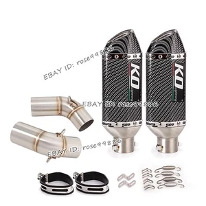 Sistema de tubo silenciador tubo medio escape Slip-On para Ducati Monster 796 795 696 1100 - Imagen 1 de 10
