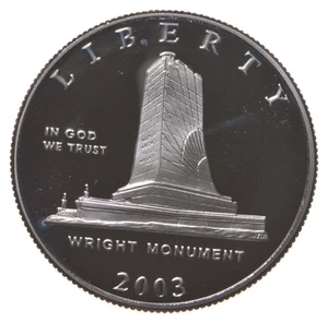 2003 Proof First Flight Wright Brothers Commemorative Half Dollar *9914 - Picture 1 of 3