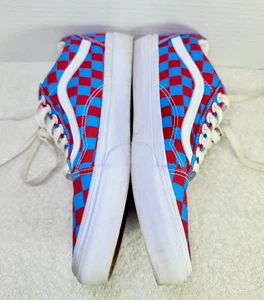 Vans Old Skool Checkerboard Red Blue Size 8 Men / 9.5 Women VN0A5KRFRDB With Box - Picture 1 of 10