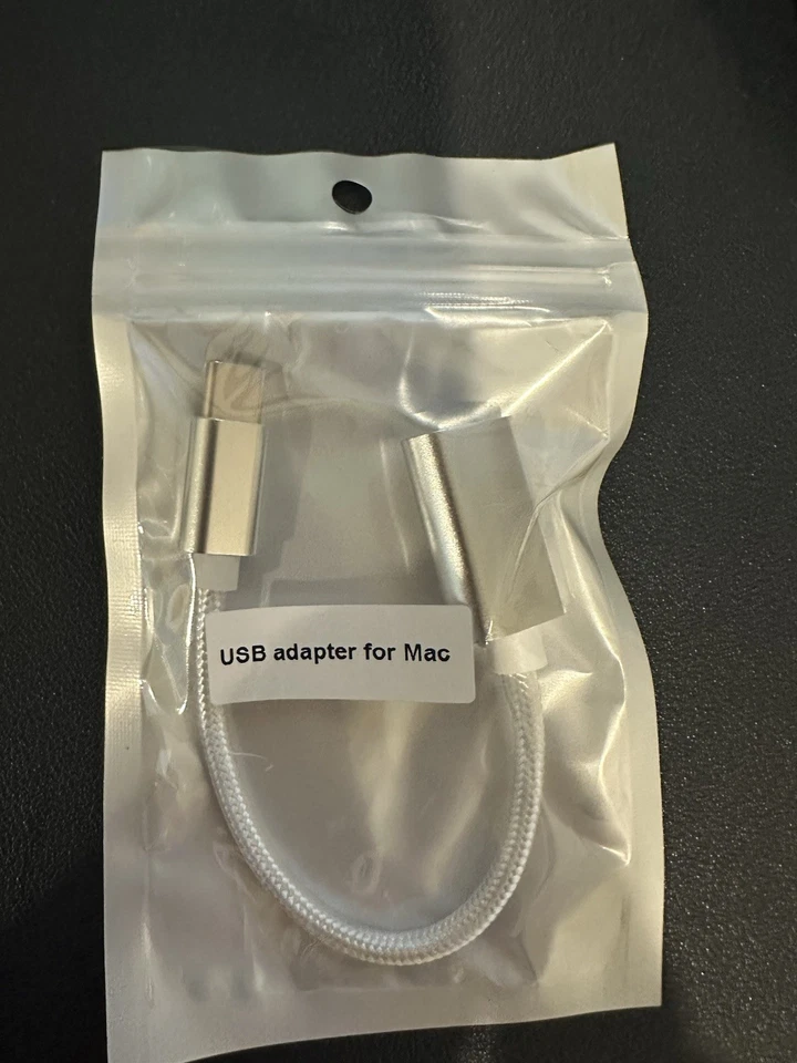 USB-C to USB Adapter for Macbook, Braided Cable - Image 1 of 1
