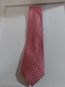 Jos A Bank Krawatte 100% Seide Rosa/Blau/Weiß - Bild 1 von 4